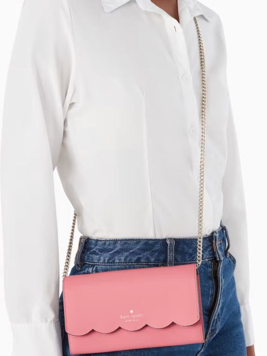 Kate Spade Handbags - Kate Spade Crossbody on Chain - Blush Pink